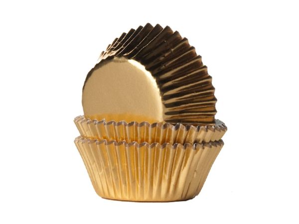 House of Marie - Mini Baking Cups Folie Gold