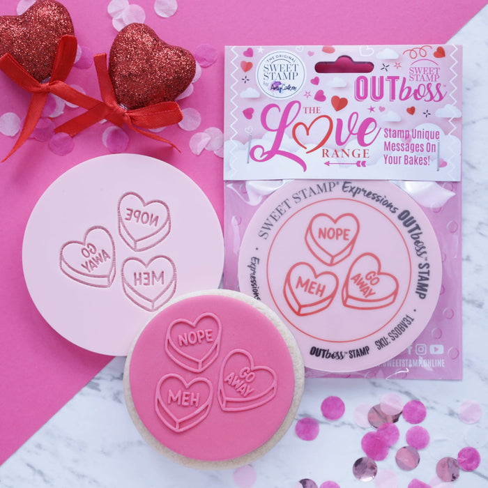 Sweet Stamp - OUTboss Love - Funny Love Hearts