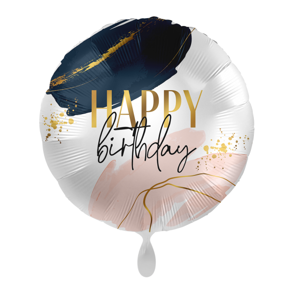 Folienballon - Modern Happy Birthday Vibes 43cm