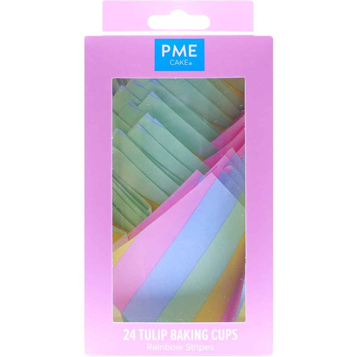PME TulpenBackförmchen - Regenbogen pastell