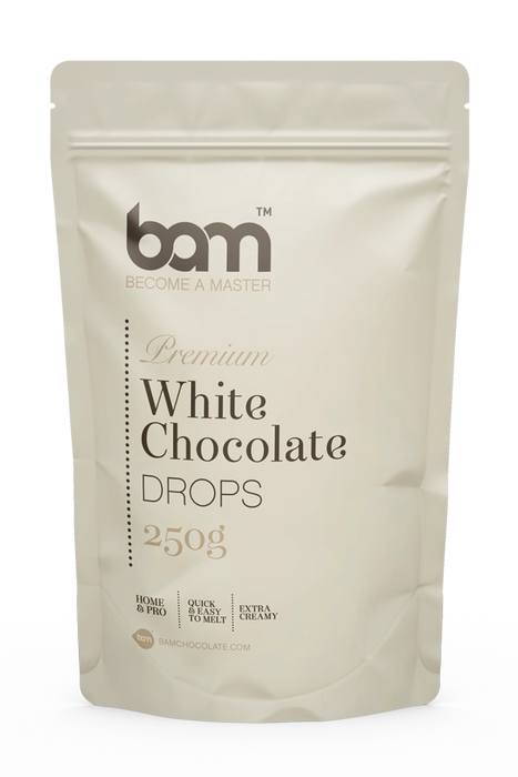 BAM - White Chocolate Drops 250g