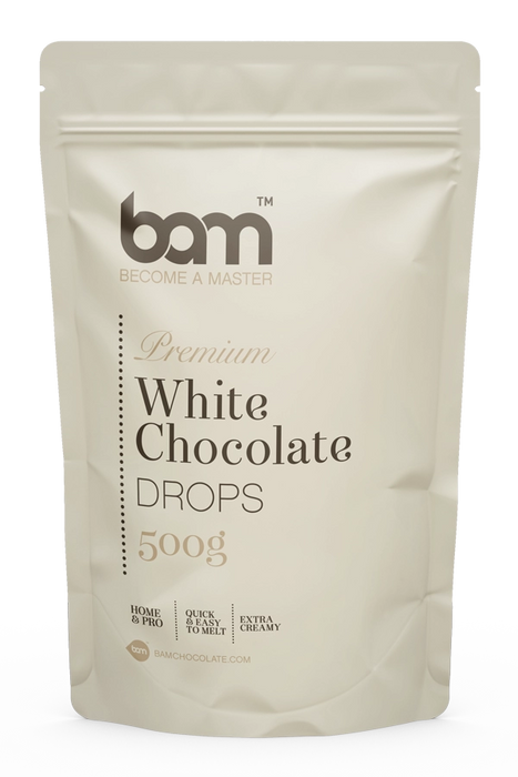 BAM - White Chocolate Drops 500g