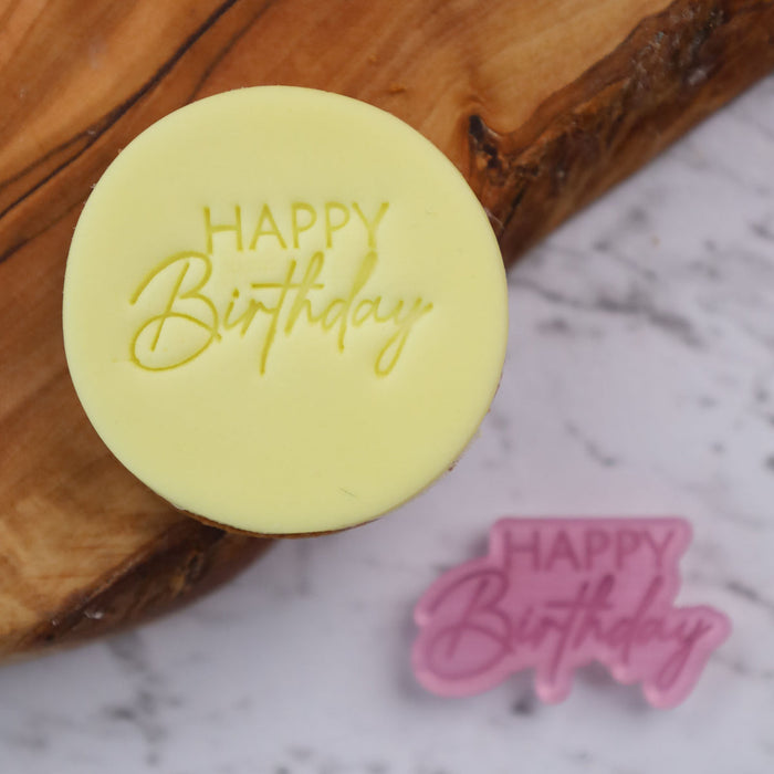 Sweet Stamp - Amy Jane Signature Embosser "Happy Birthday"