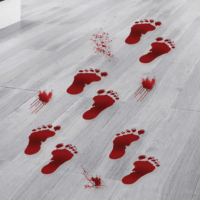 GingerRay - Fussboden Sticker Blutige Fußabdrücke