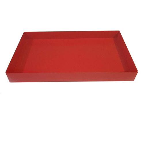 Cookie Box mit Deckel transparent - Rot