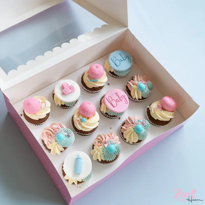 Cupcake Box CandyShop "Rosa" - 12er Inlay