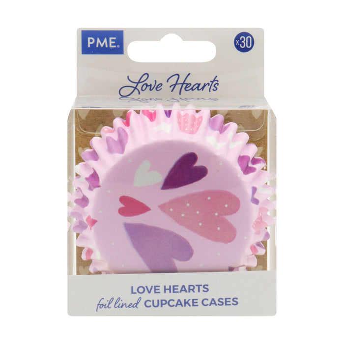 PME Foil Baking Cups Love Hearts 30 Stück