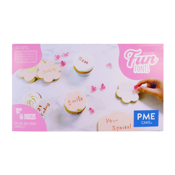 PME Fun Fonts Alphabet - Cookie & Cupcakes Collection 3