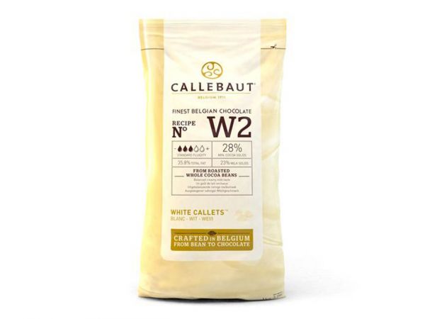 Callebaut Callets weiße Schokolade 28 % Kuvertüre 1 kg