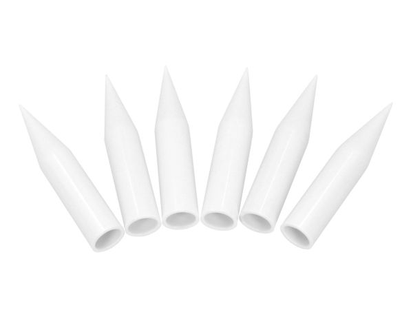 Blumenhalter Kunststoff Weiß - Groß 6 Stück