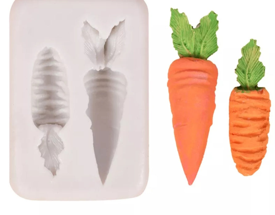 Mini - Silikonform Carrots