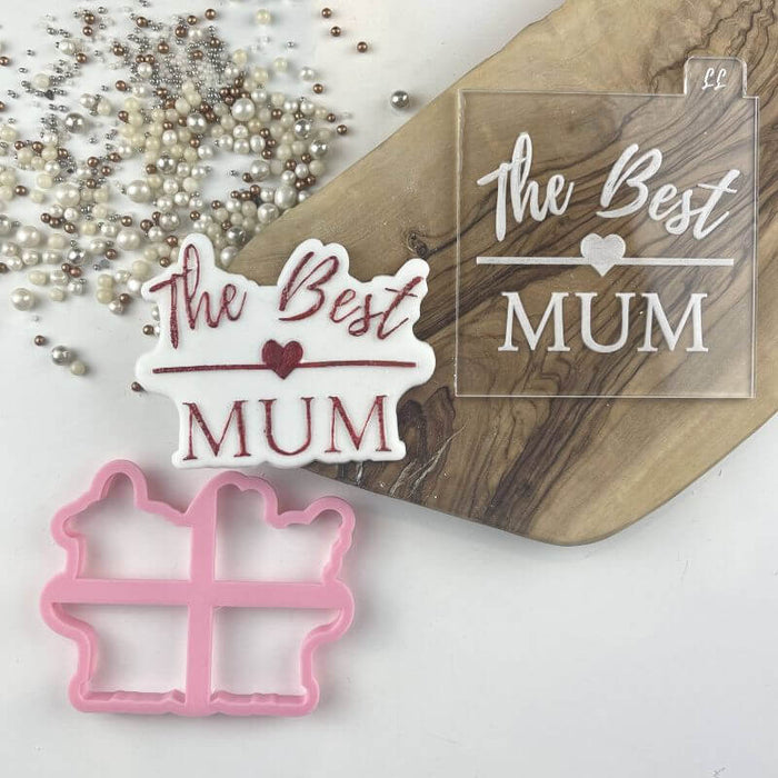 Lissie Lou - Cookie Cutter & Embosser  "The Best Mum Mothers's Day"