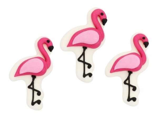 Zuckerdekor "Flamingos" 5 Stück