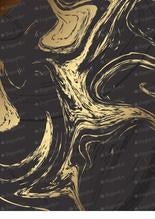 Sugar Art - Transfersheet Elegant Black & Gold Marble