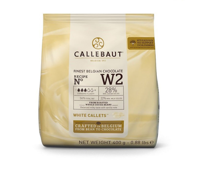 Callebaut Callets weiße Schokolade 28 % Kuvertüre - 400g