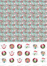 Sugar Art - Transfersheet Christmas Pattern