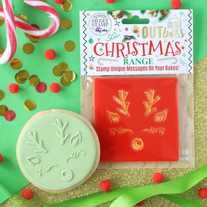 Sweet Stamp - OUTboss Christmas - Cute Reindeer Face