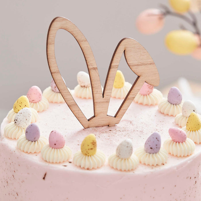 GingerRay - CakeTopper Bunny Ears Holz