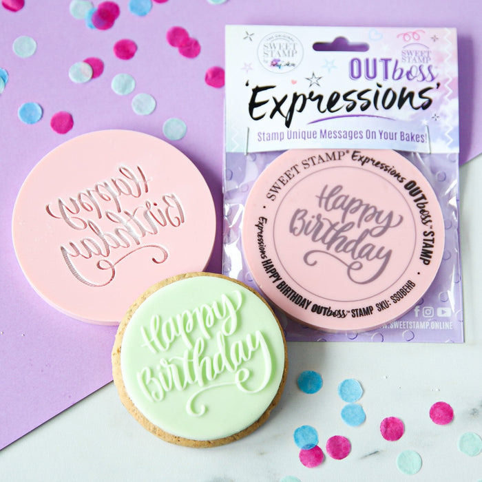 Sweet Stamp - OUTboss Elegant Happy Birthday