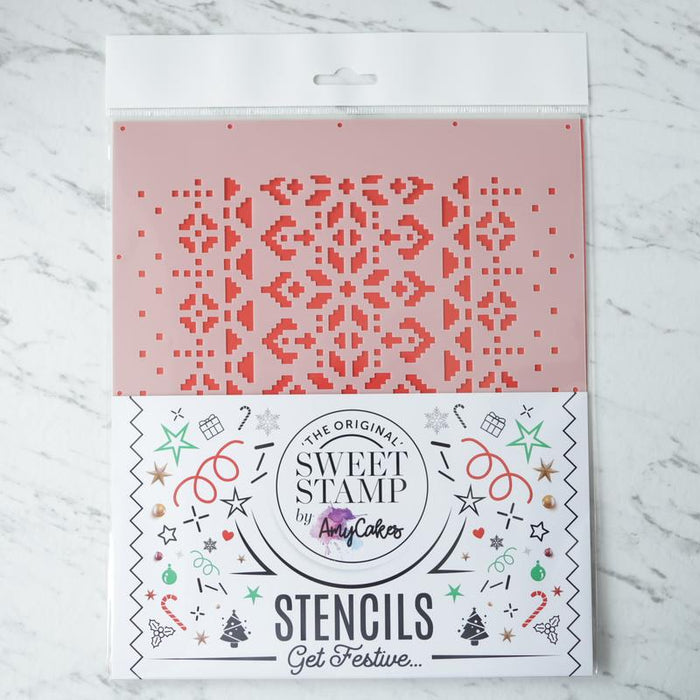Sweet Stamp Stencil -Festive Pattern