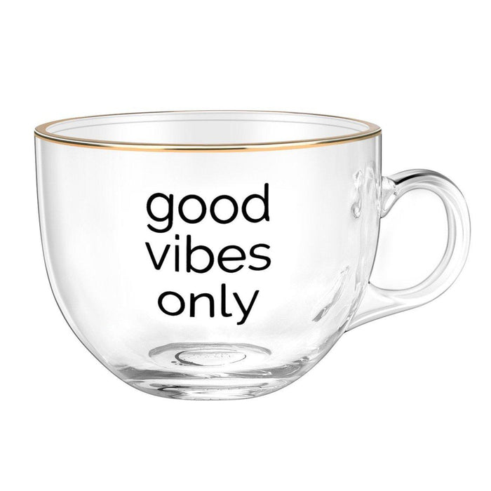 COFFEE LOVER - "Good Vibes" Glastasse