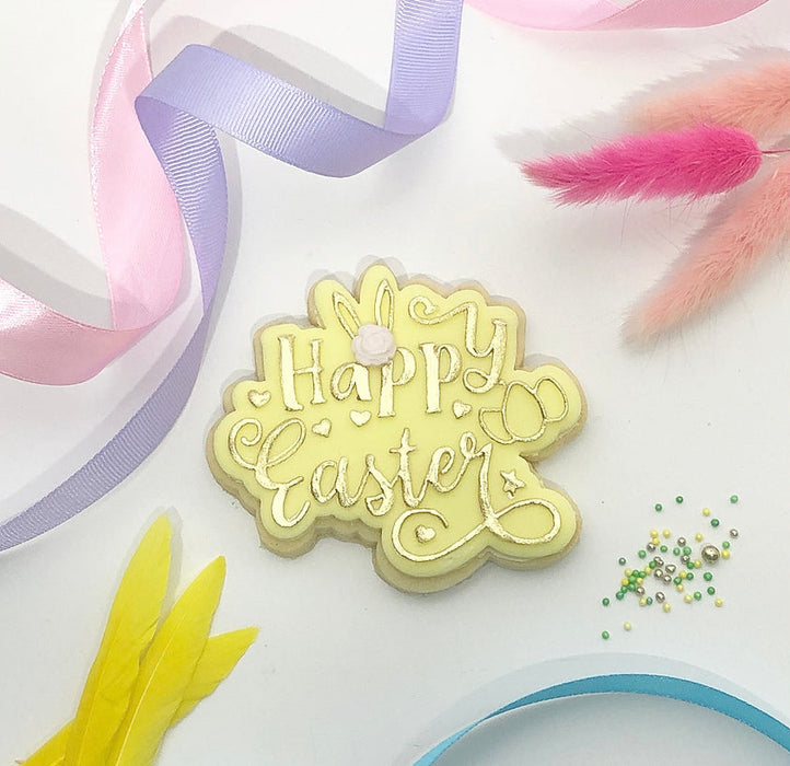 Lissie Lou - Cookie Cutter & Embosser  "Happy Easter Style 3"