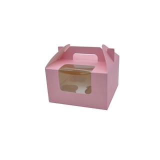 CupCake 4er HenkelBox - rosa