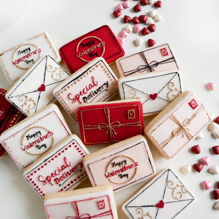 Lissie Lou - Cookie Cutter & Embosser  "Love Post Box & Letters Valentine"
