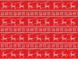 Sugar Art - IcingSheet - Red Knitted Christmas Pattern