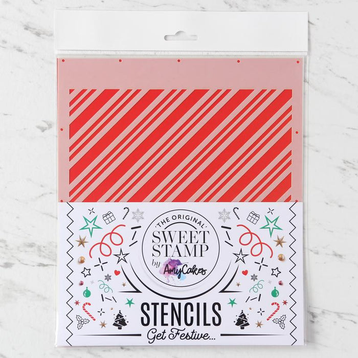 Sweet Stamp Stencil - Candy Stripe